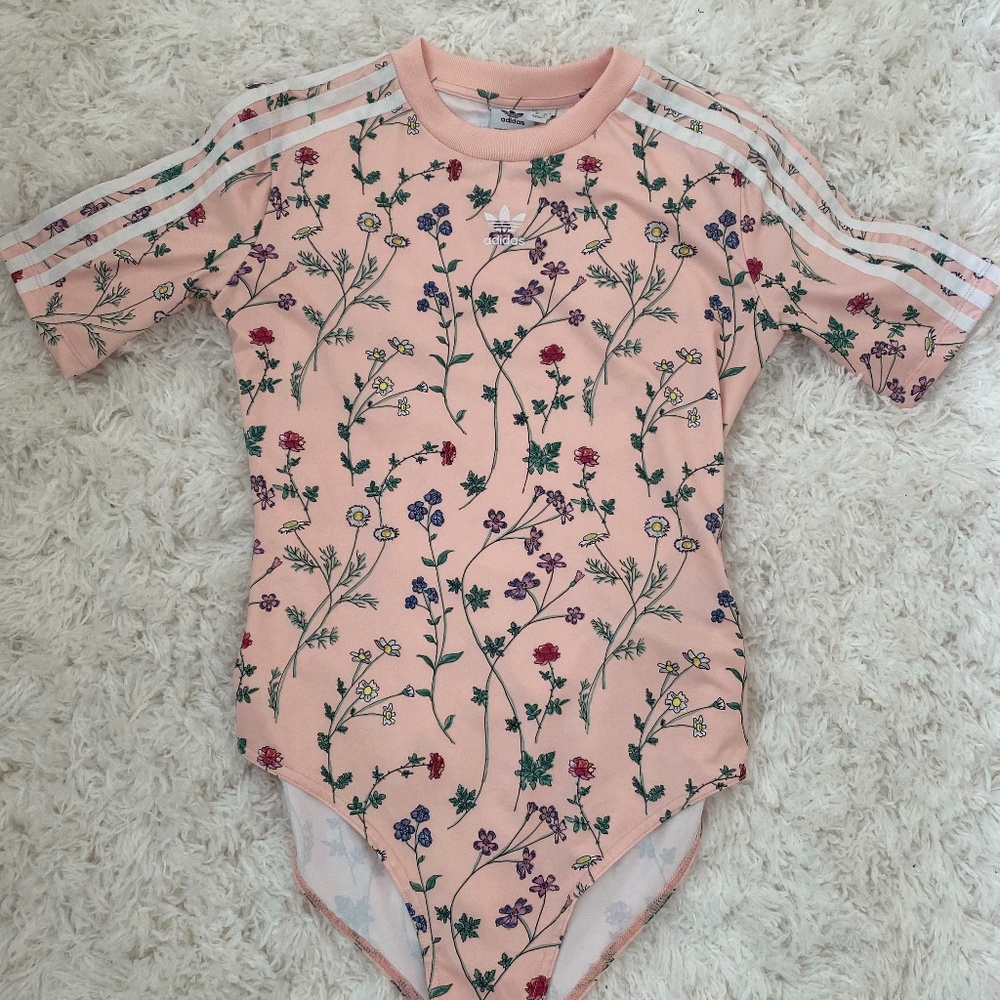 Adidas flower bodysuit